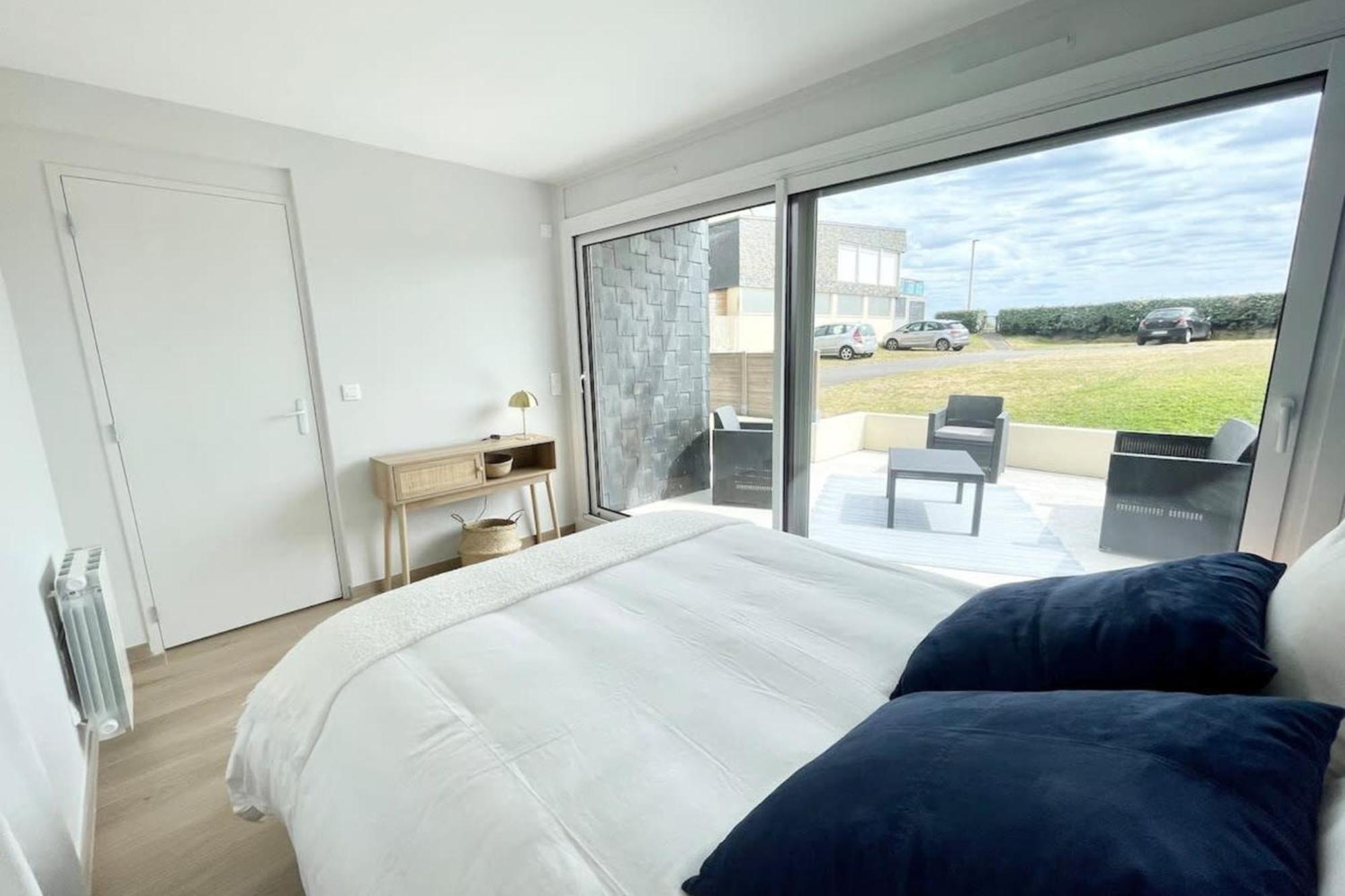 T3 Neuf Archi Cocooning Terrasse Face A La Mer Ploemeur Exteriér fotografie