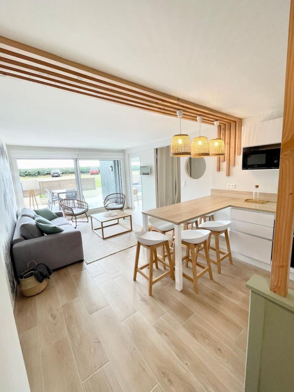 T3 Neuf Archi Cocooning Terrasse Face A La Mer Ploemeur Exteriér fotografie