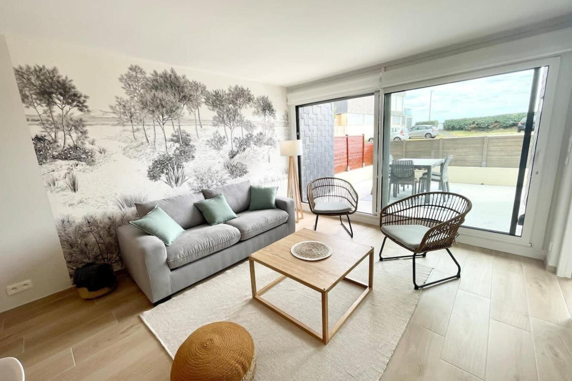 T3 Neuf Archi Cocooning Terrasse Face A La Mer Ploemeur Exteriér fotografie