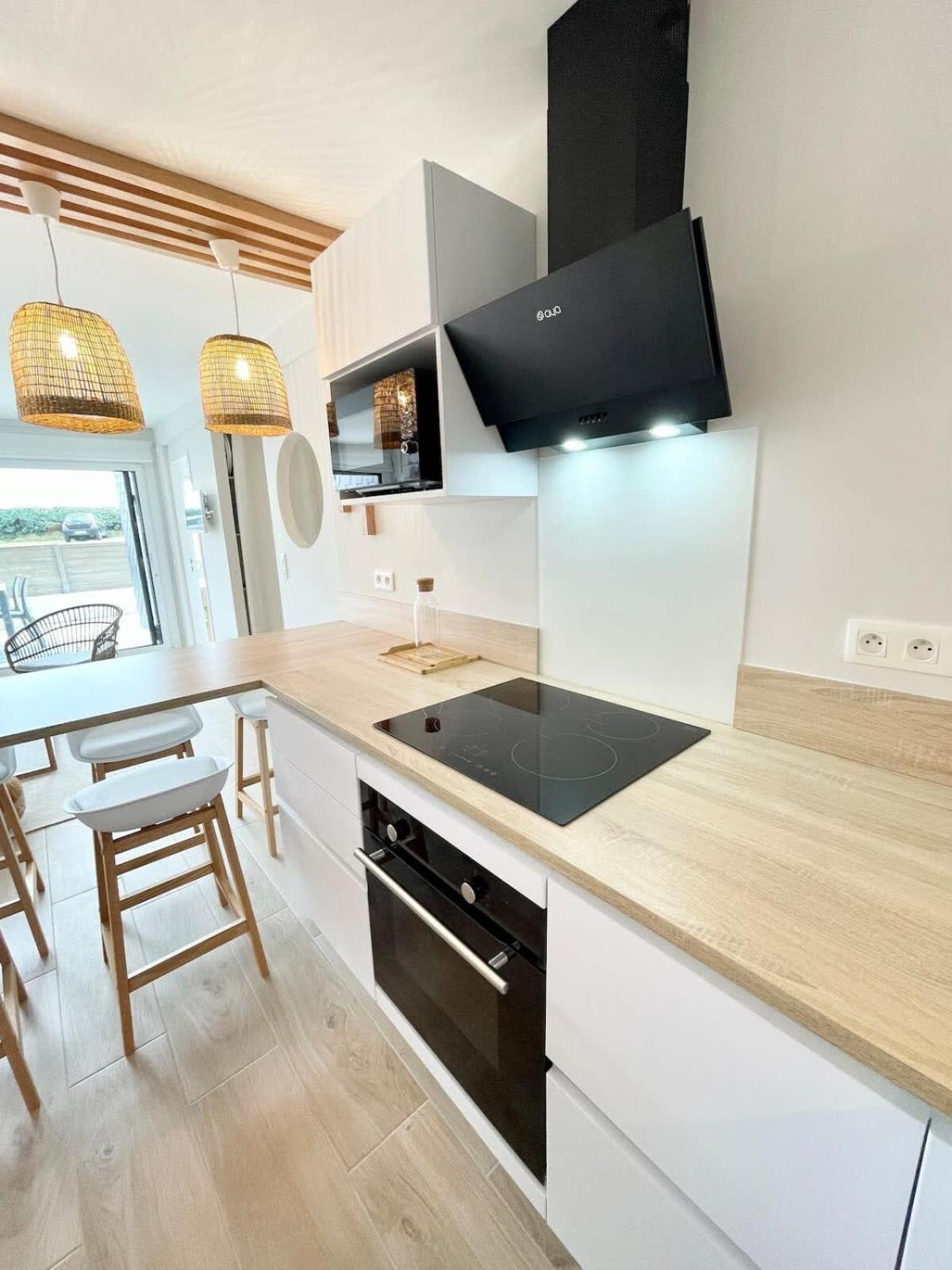 T3 Neuf Archi Cocooning Terrasse Face A La Mer Ploemeur Exteriér fotografie